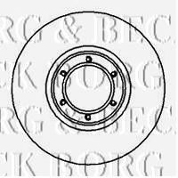 BORG & BECK bbd4842 -  Тормозной диск
